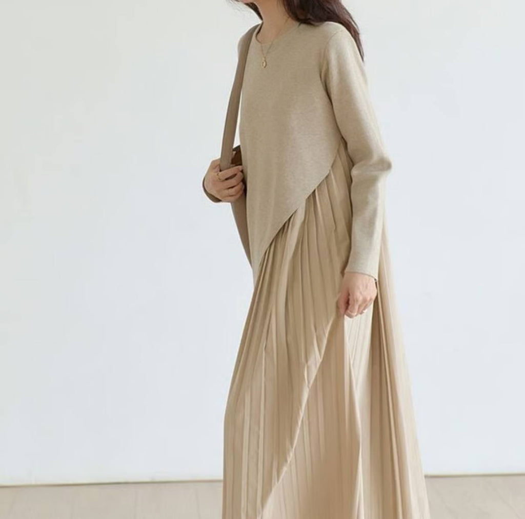 ALBA | Vestido Asimétrico Plisado