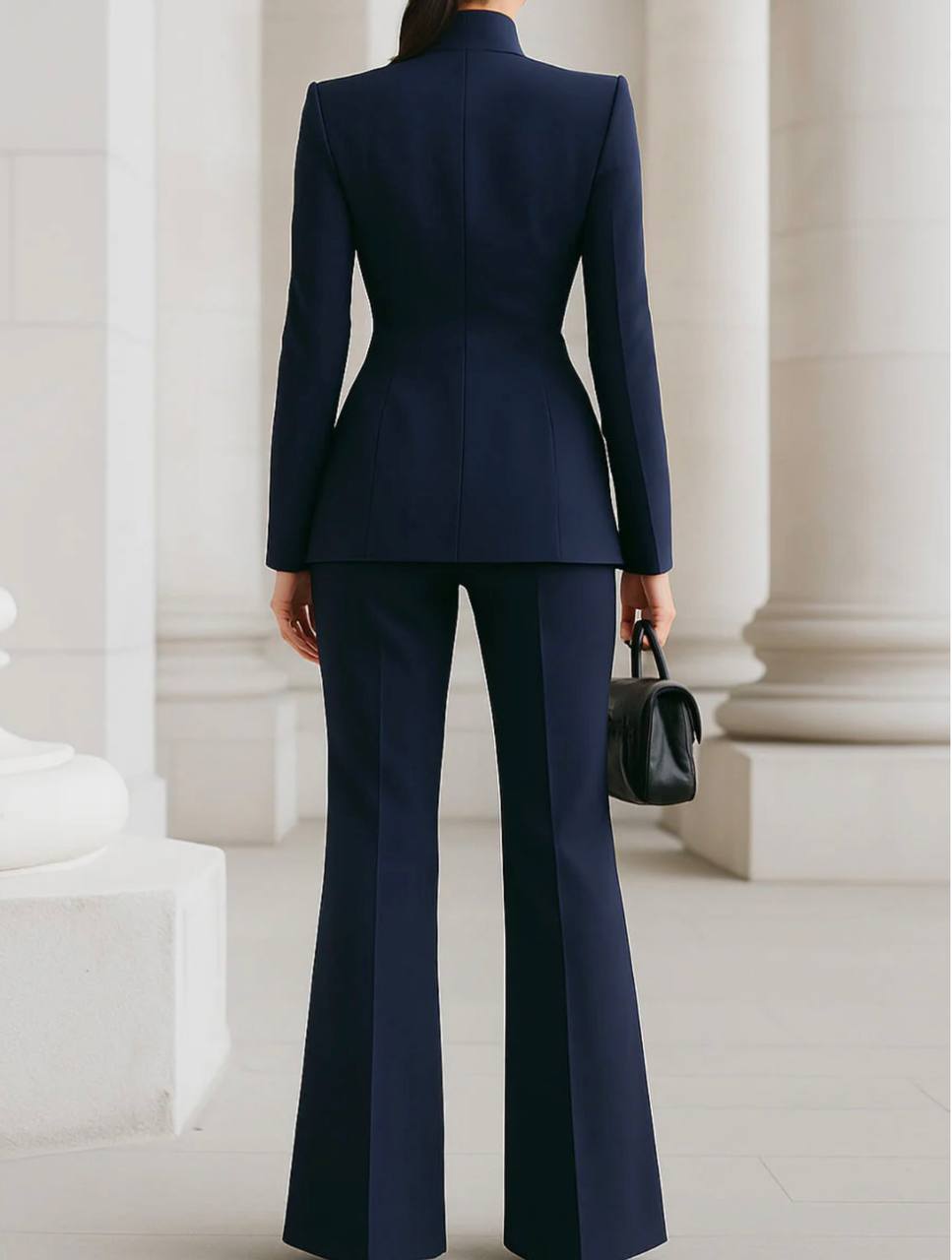 GIA | Traje - Blazer Estructurada y Pantalón Palazzo