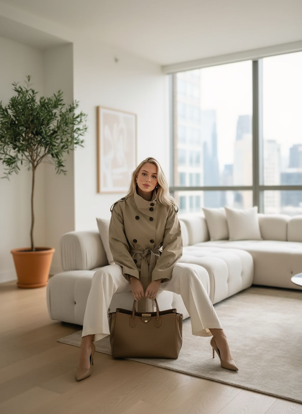 BETTY | GABARDINA CORTA BEIGE