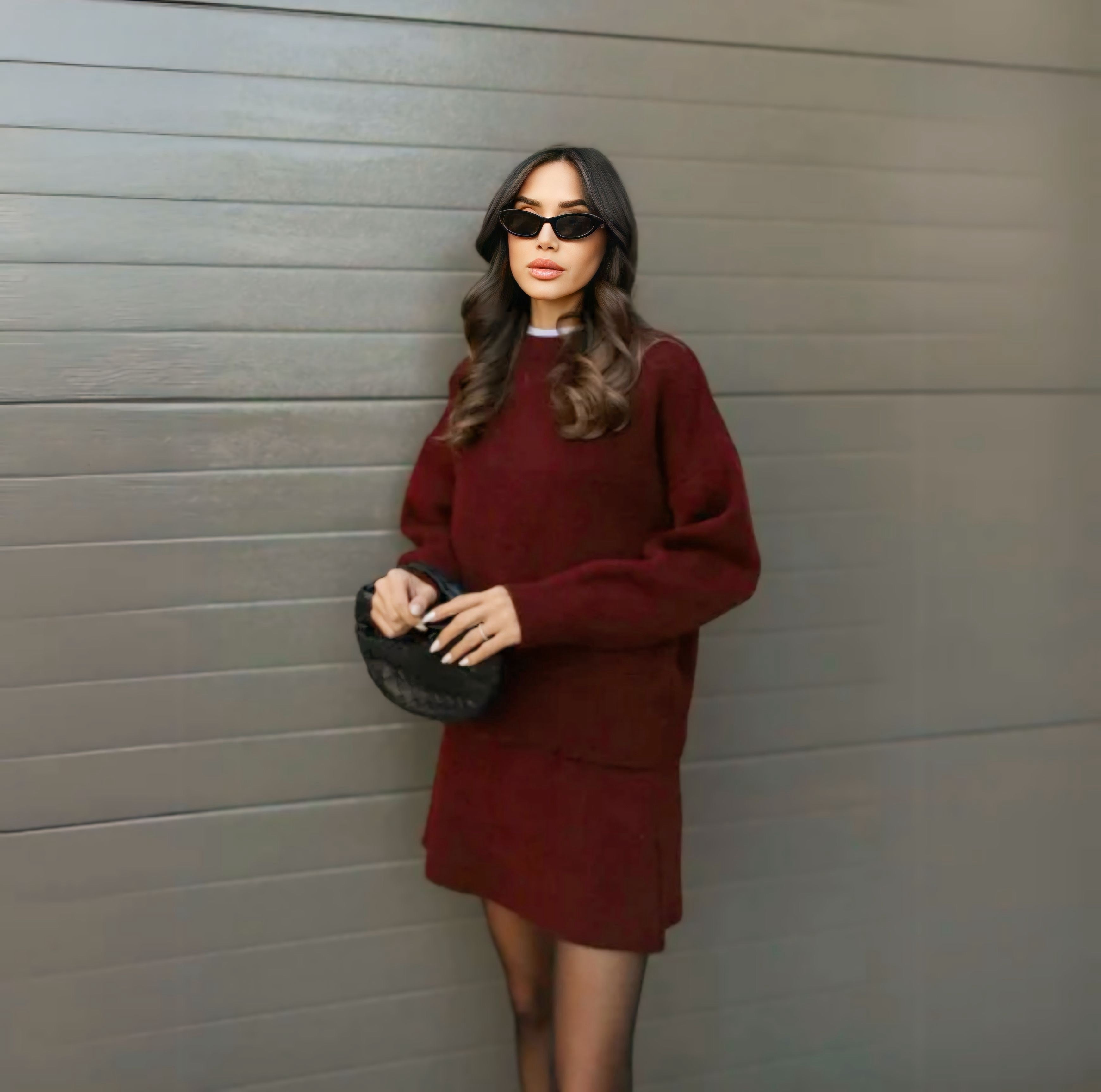 VALENTINA | CONJUNTO DE PUNTO Y FALDA MIDI