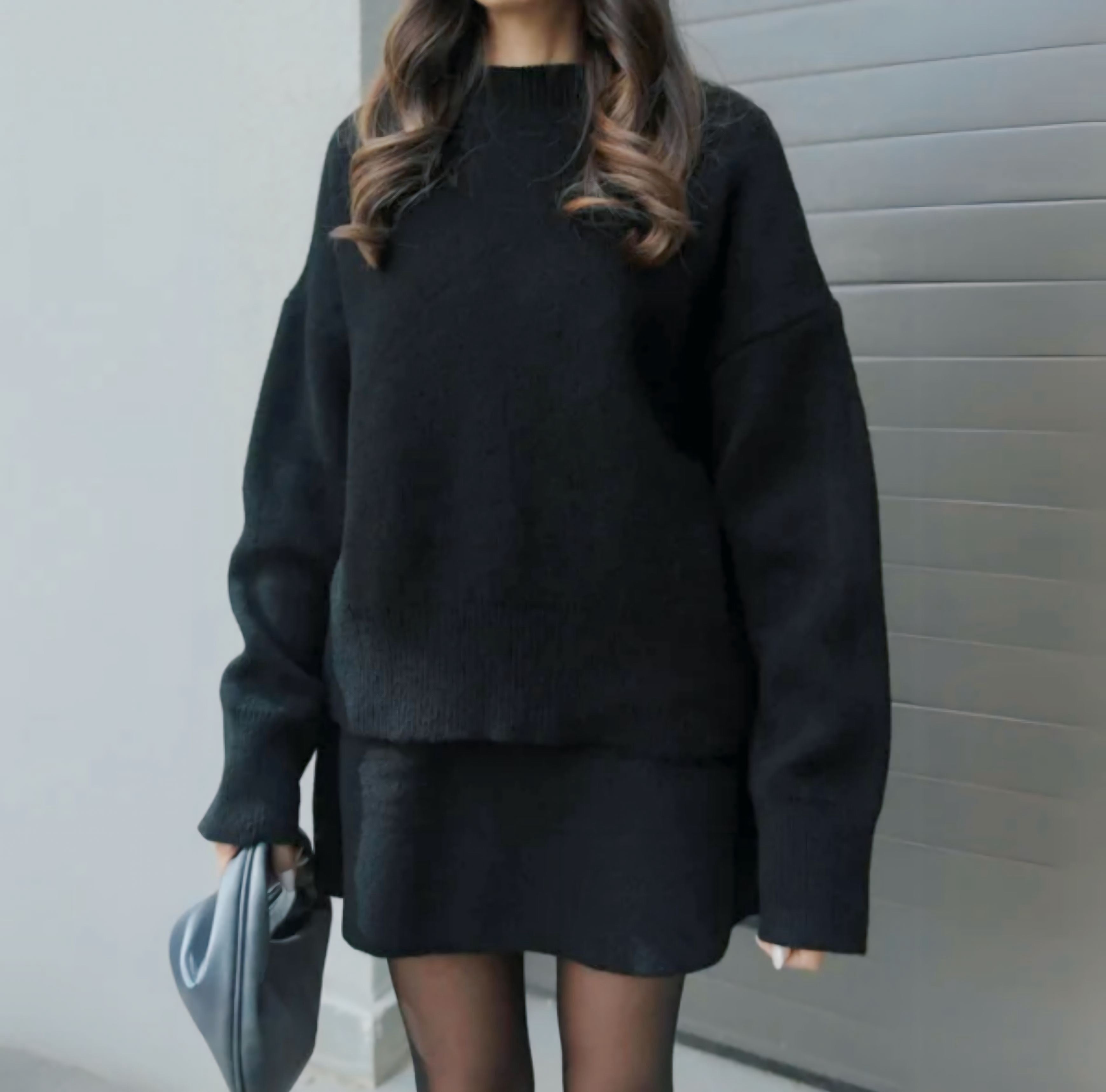 VALENTINA | CONJUNTO DE PUNTO Y FALDA MIDI