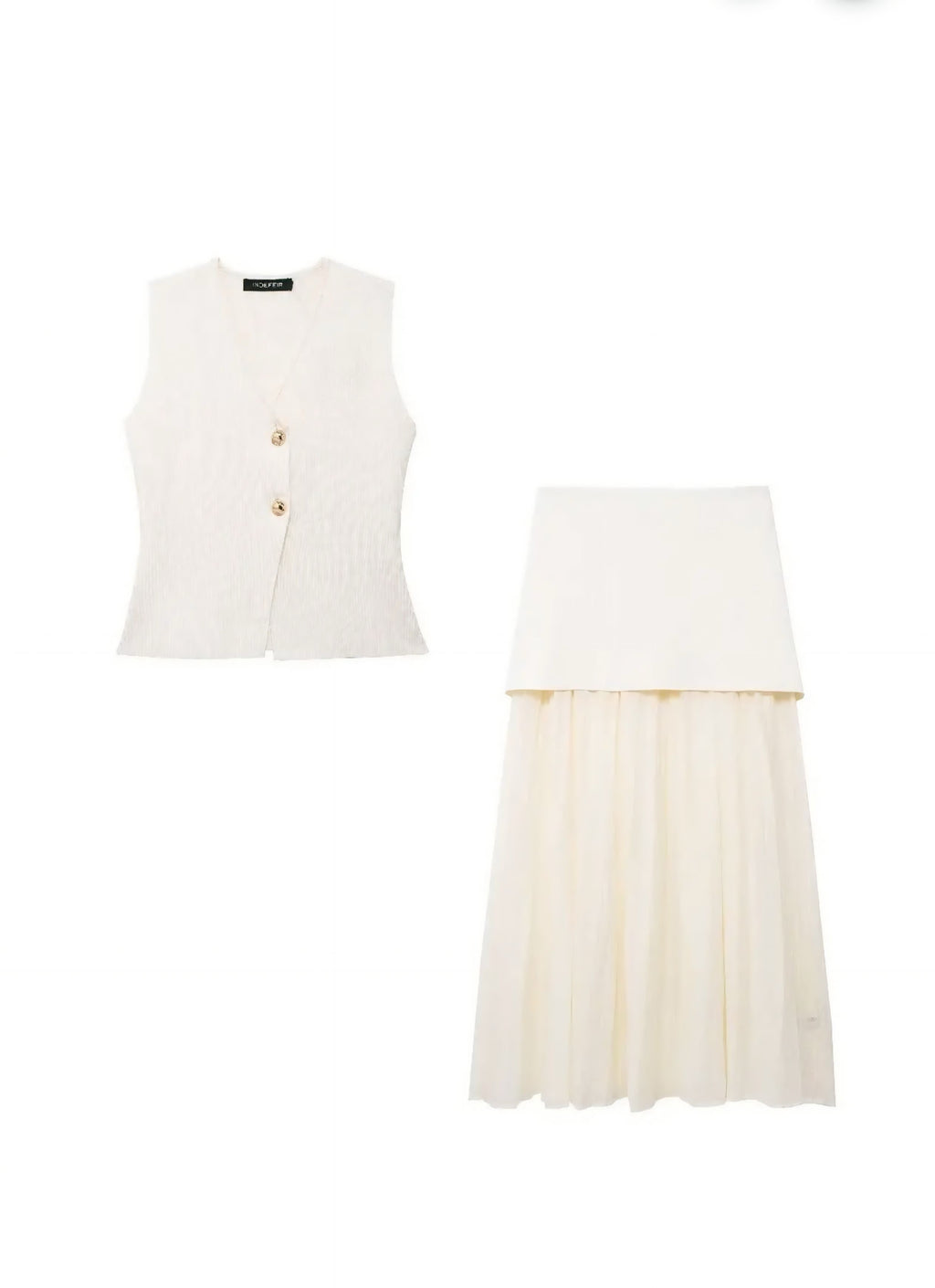 HAILEY | CONJUNTO CHALECO Y FALDA MAXI