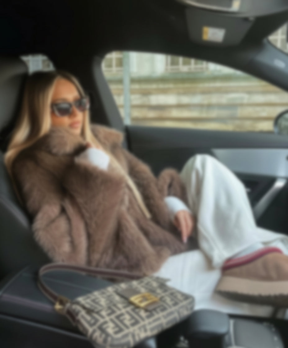 RIRI&ROCKY | Abrigo Oversize de Pelo Sintético