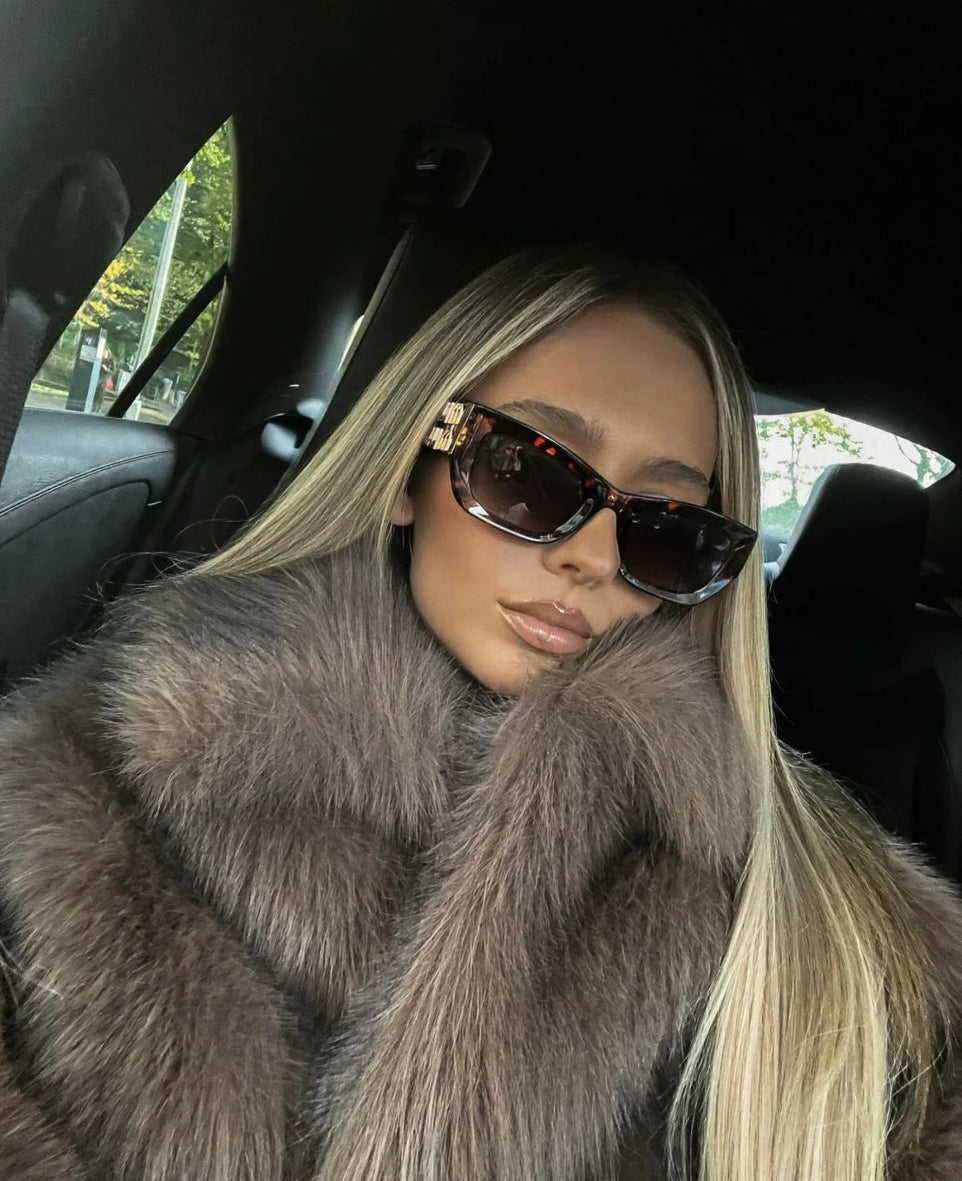 RIRI&ROCKY | Abrigo Oversize de Pelo Sintético