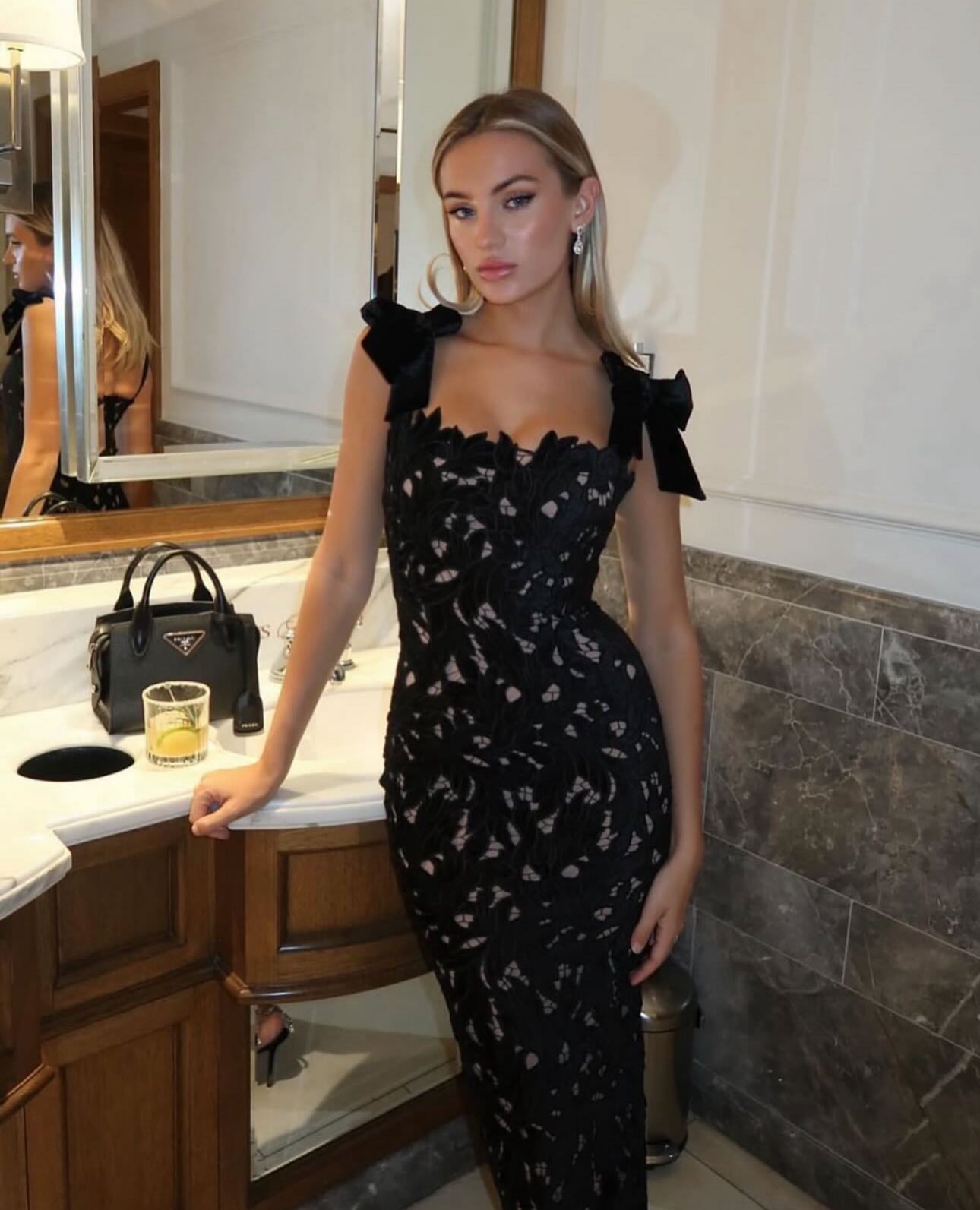 MEGAN FOX | VESTIDO MAXI DE NOCHE DE TIRANTE