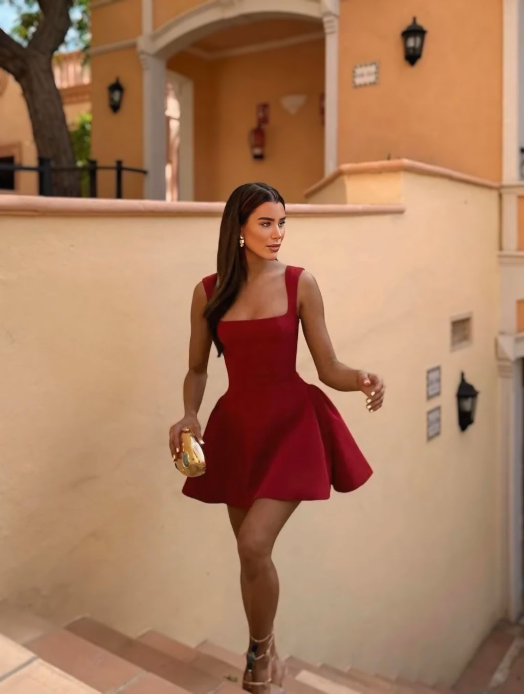 SABRINA | VESTIDO MINI SKATER SIN MANGAS PARA MUJER