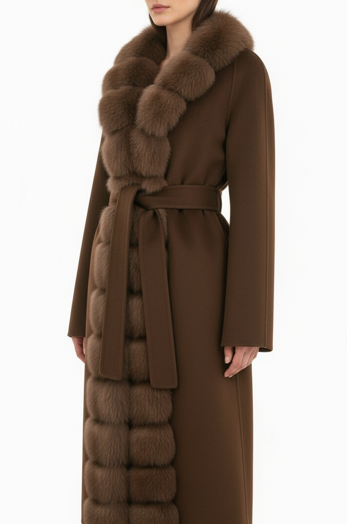 Abrigo marrón formato cuadrado