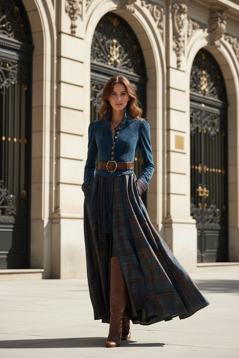 De pie en entrada de edificio