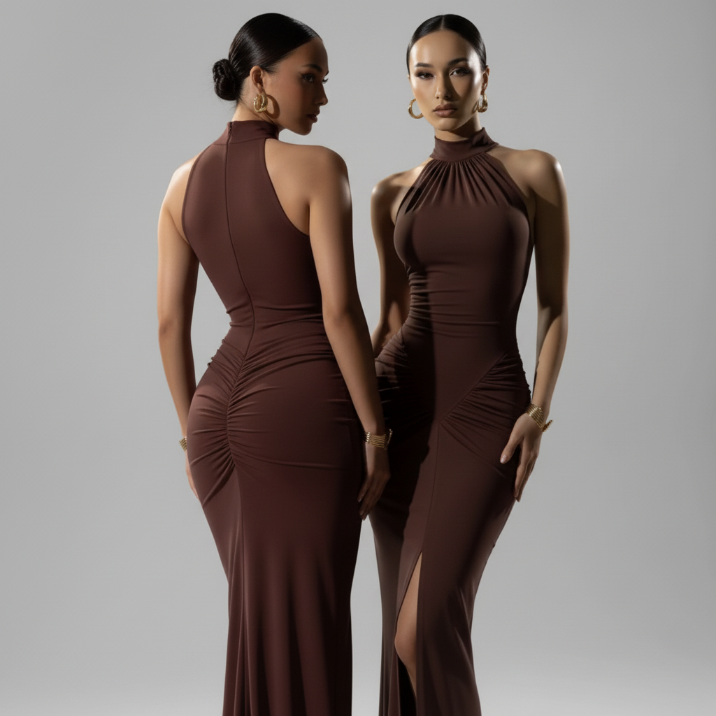 Dos modelos estudio blanco