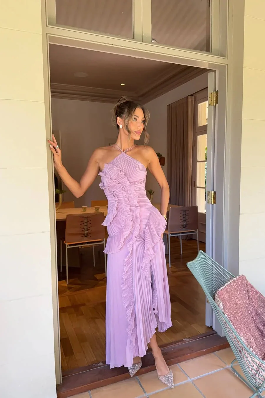 Eliza | Vestido Maxi Elegante con Volantes