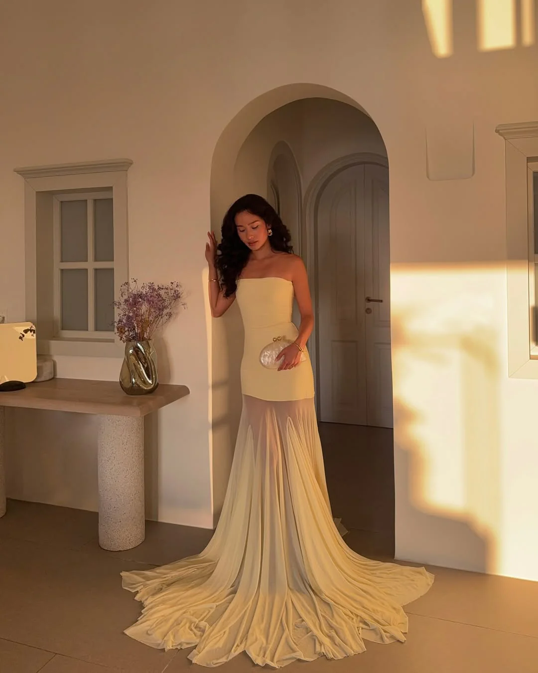 Melody | Vestido Maxi con Falda de Malla