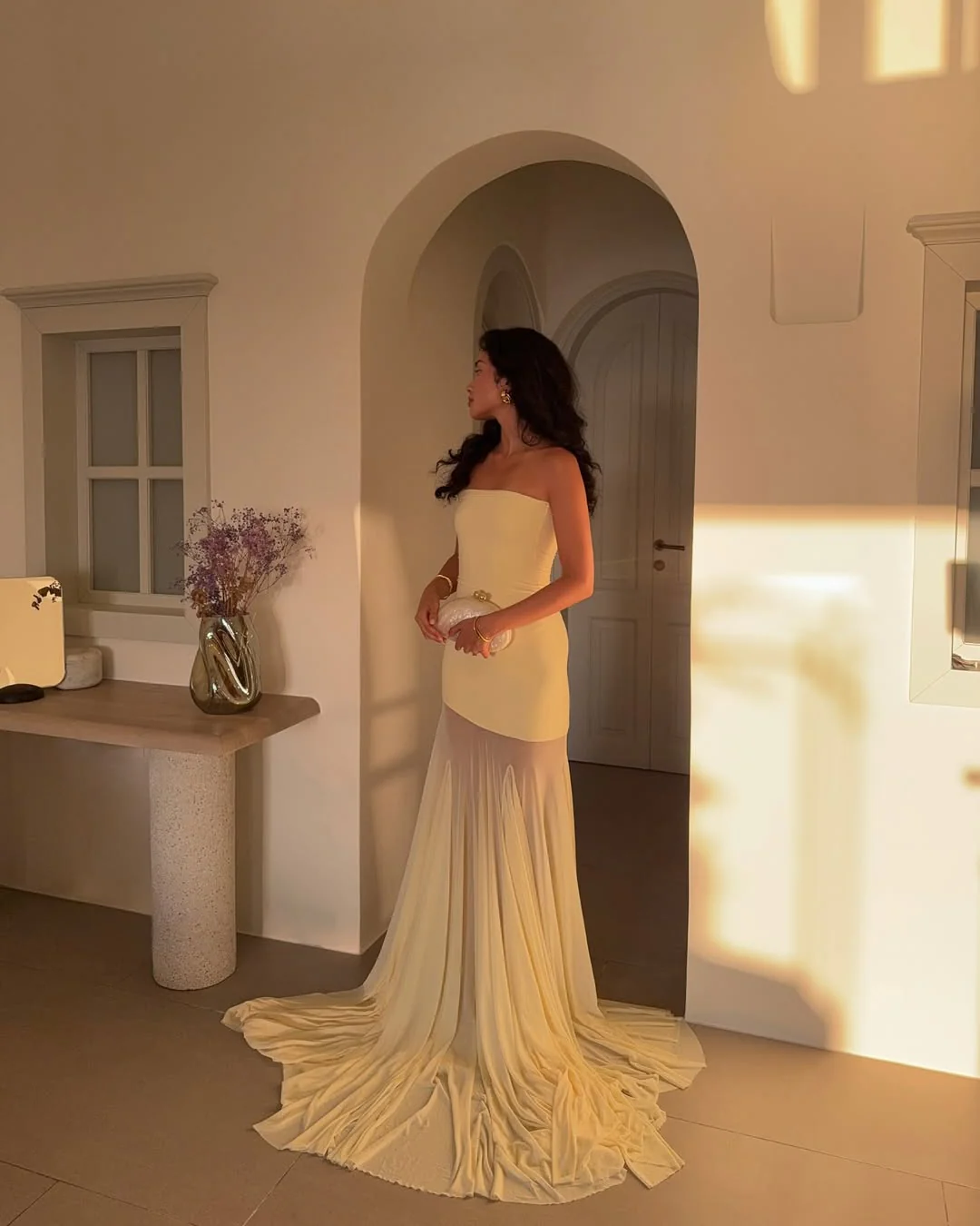 Melody | Vestido Maxi con Falda de Malla