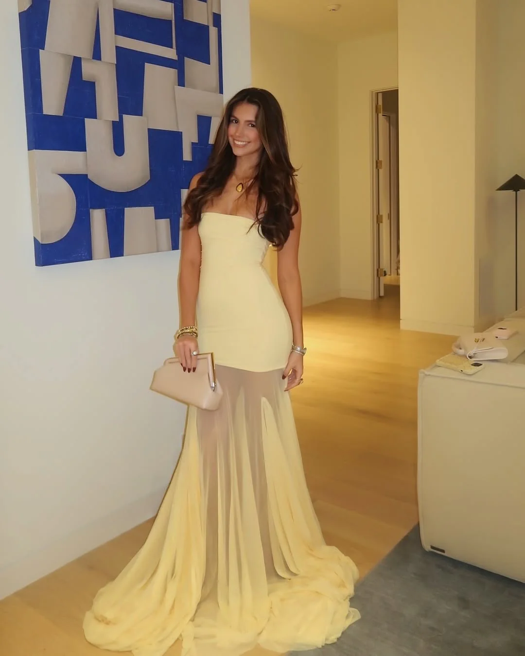 Melody | Vestido Maxi con Falda de Malla