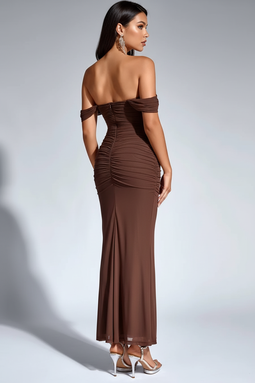 Marrón 2 - Vista trasera elegante