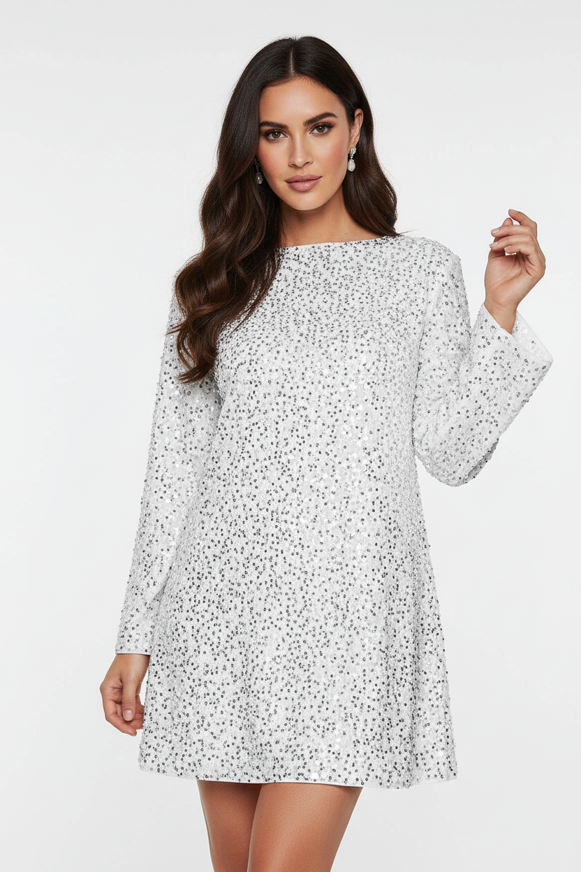 Saphira White Loose Fit