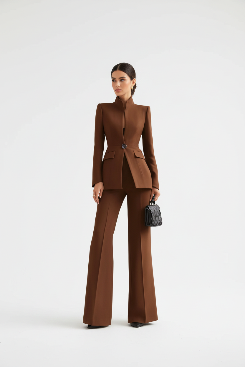 Traje marrón - Estudio