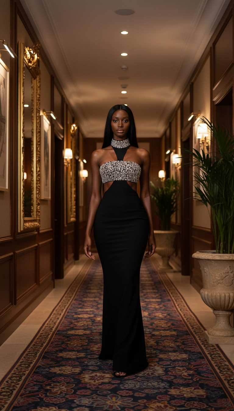 Vestido negro - Lifestyle hotel