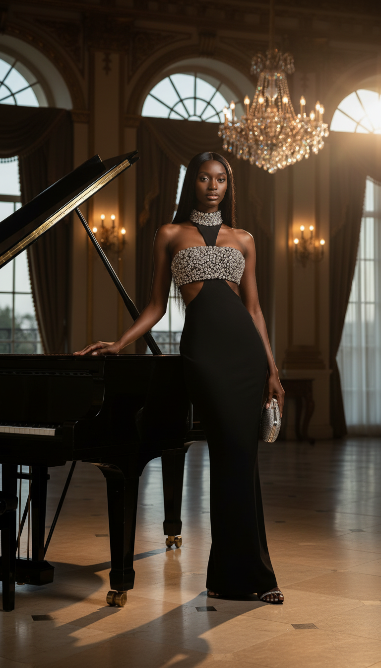 Vestido negro - Lifestyle piano