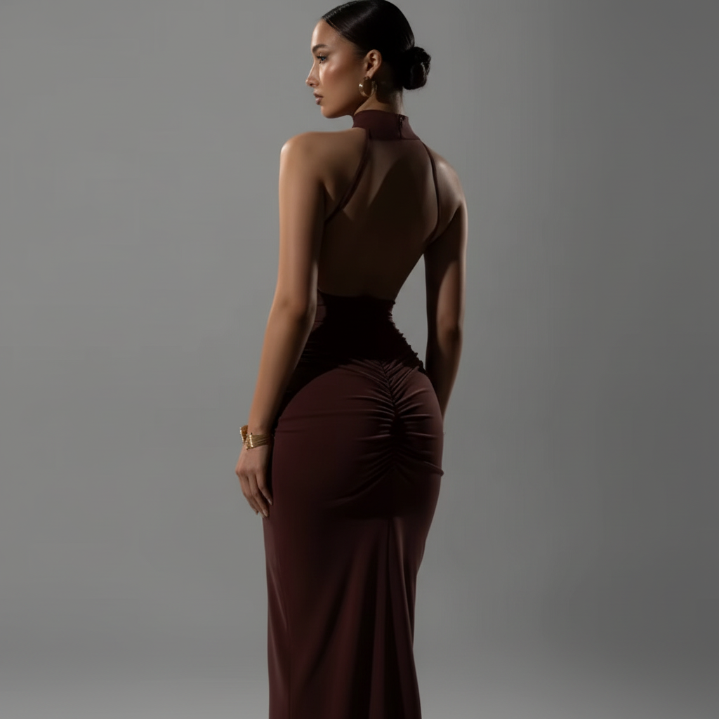 Vista tres cuartos trasera